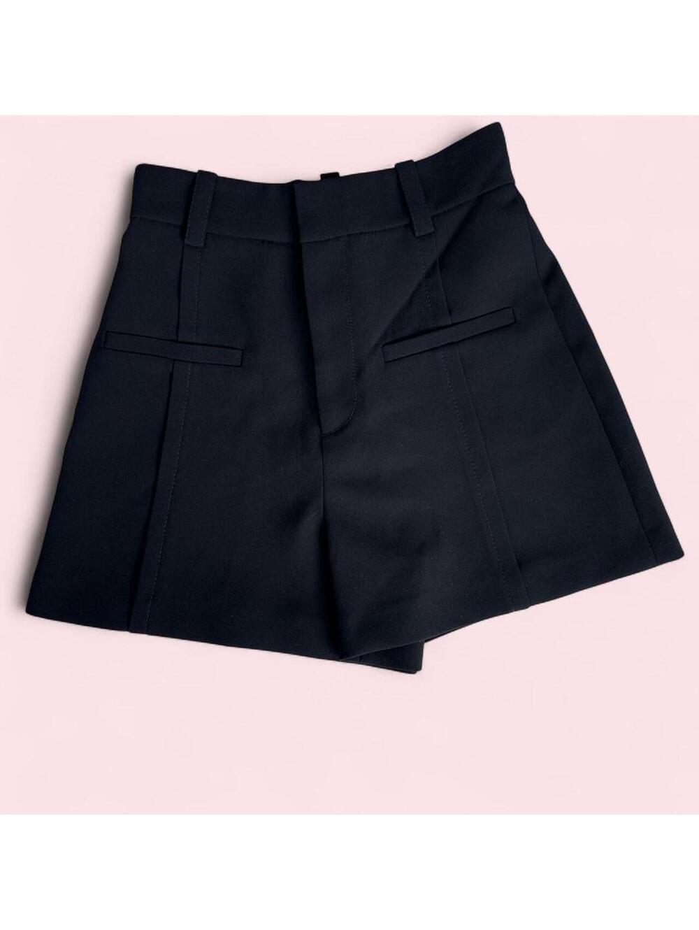 Zara Black High-Waisted Skort Size 26